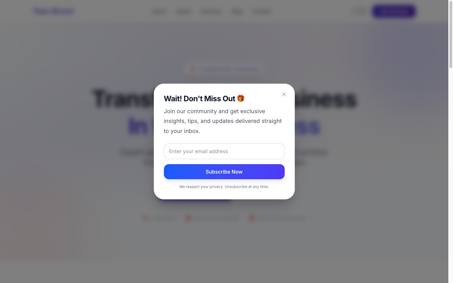 Lead Generation demo
