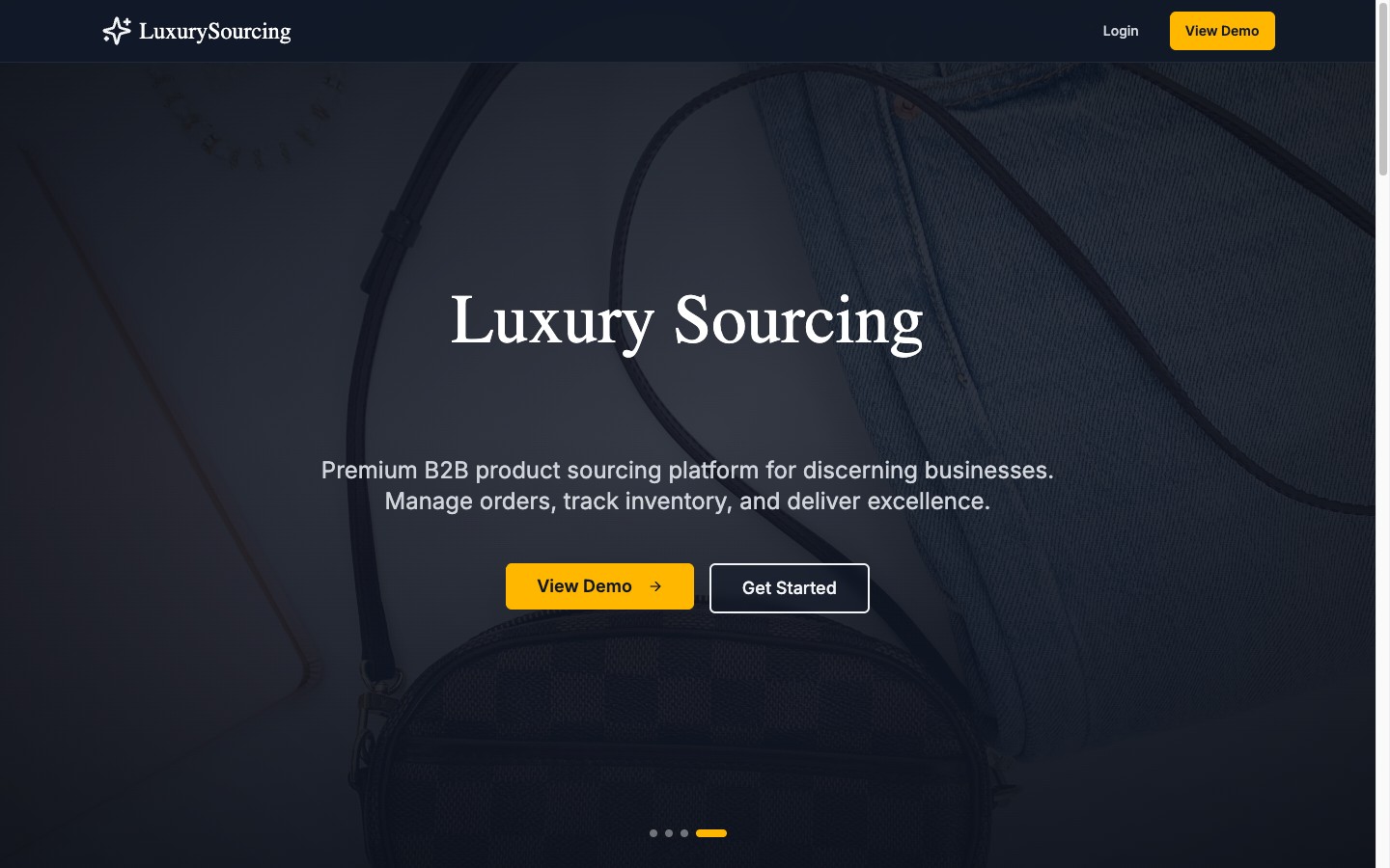 Luxury Sourcing demo